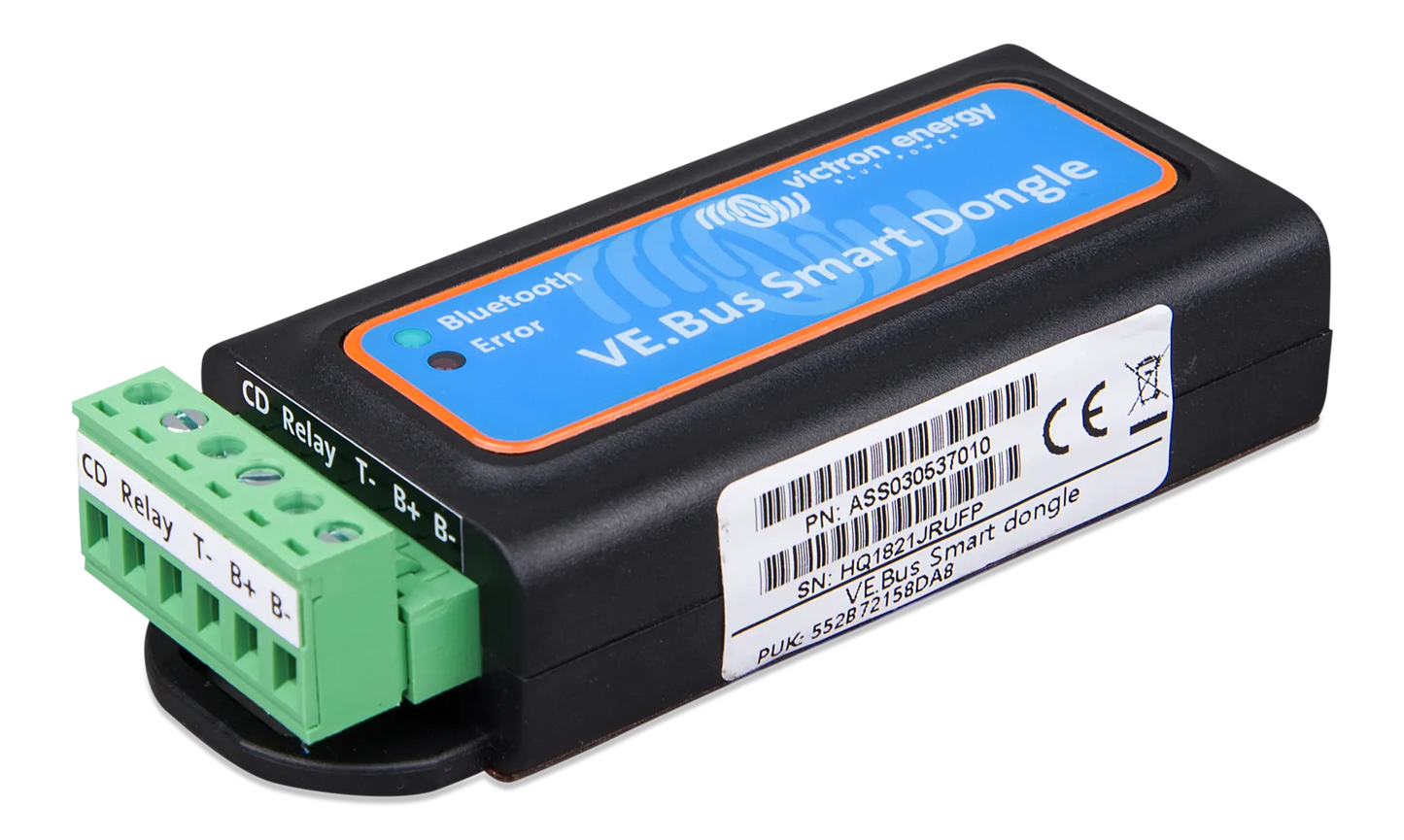 VE Bus Smart Dongle electronic component on a white background