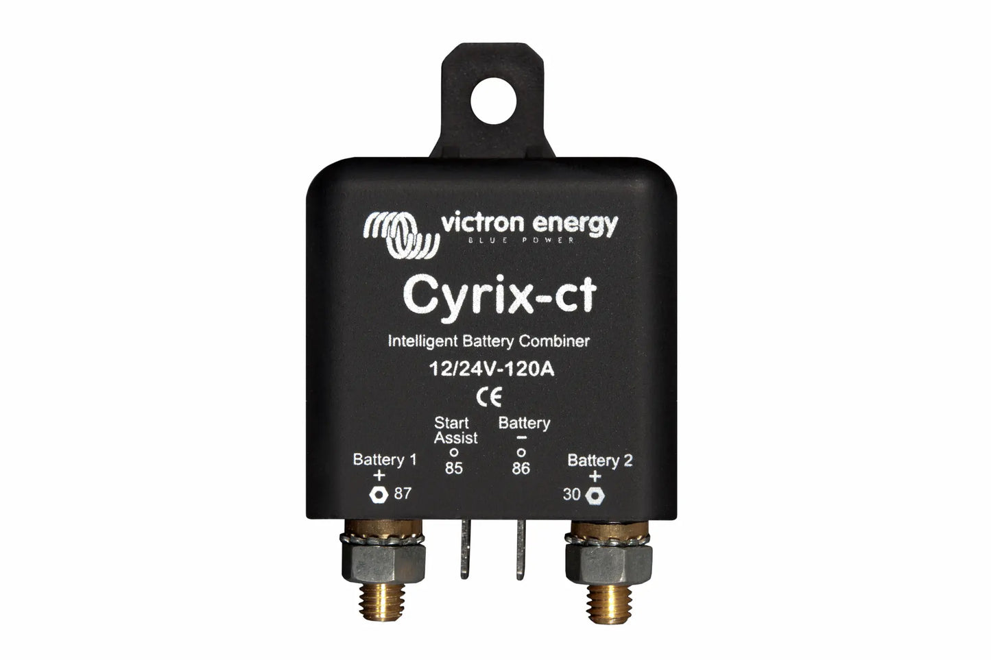 Victron Energy Cyrix-ct battery combiner on a white background