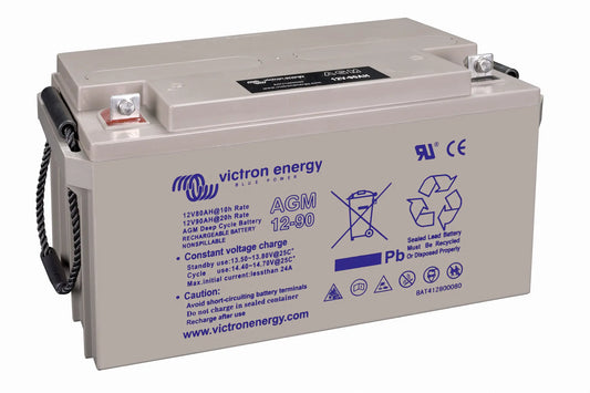 Victron Energy battery on a white background