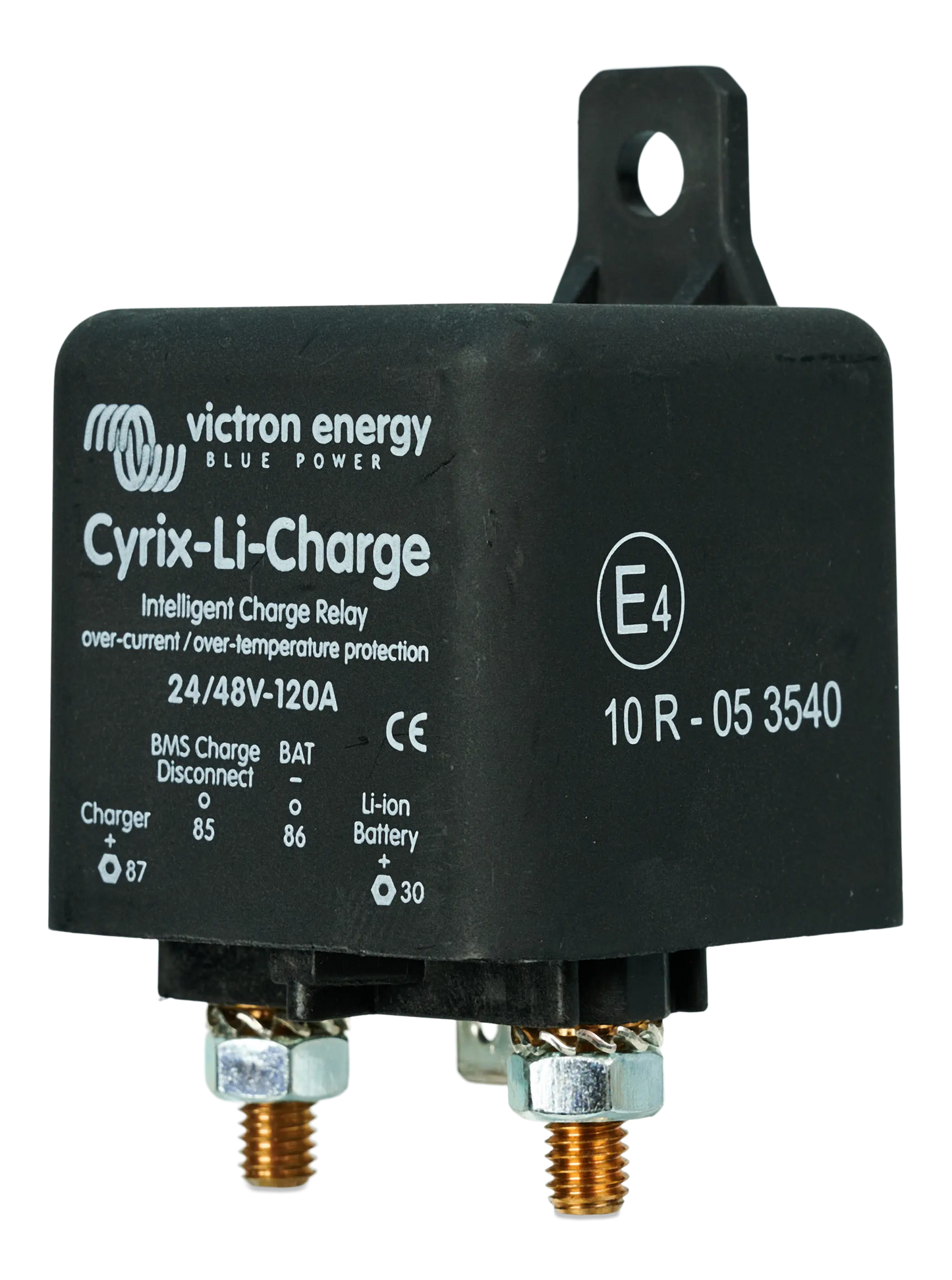 Victron Energy Cyrix-Li-Charge relay on a white background