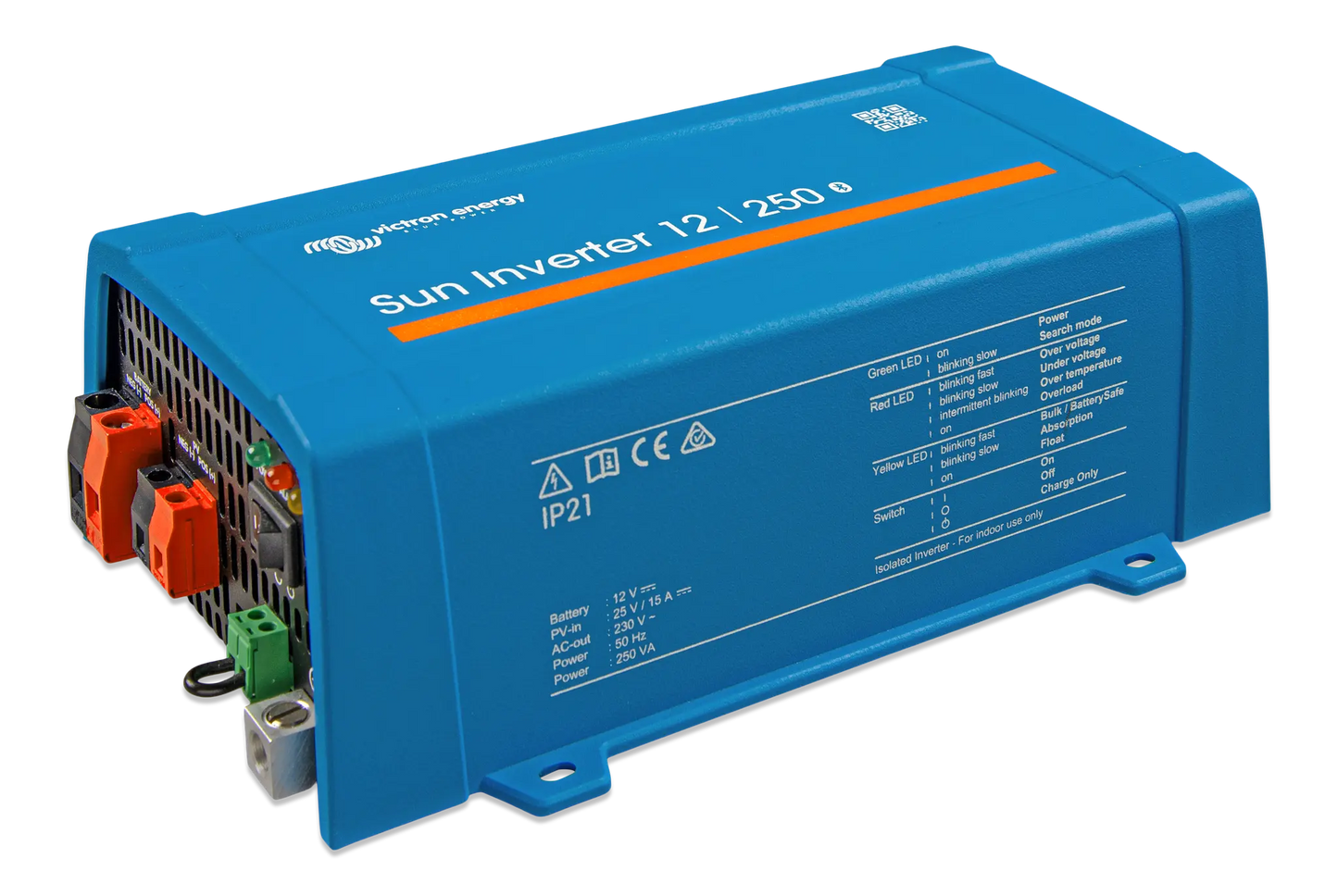 Blue Sun Inverter with text on a white background