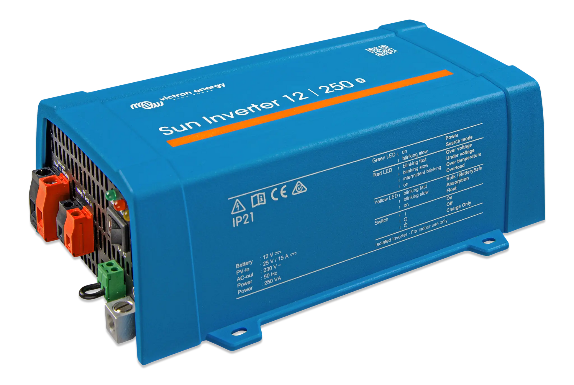 Blue Sun Inverter with text on a white background