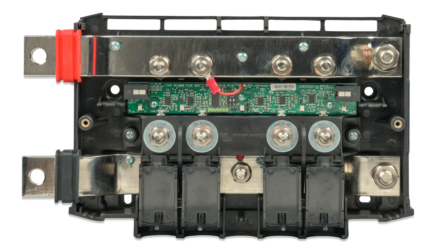 Electrical component with a circuit board on a white background