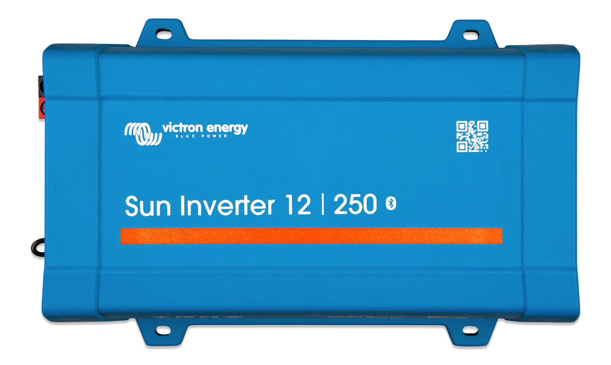 Blue Victron Energy Sun Inverter 12V 250W on a white background