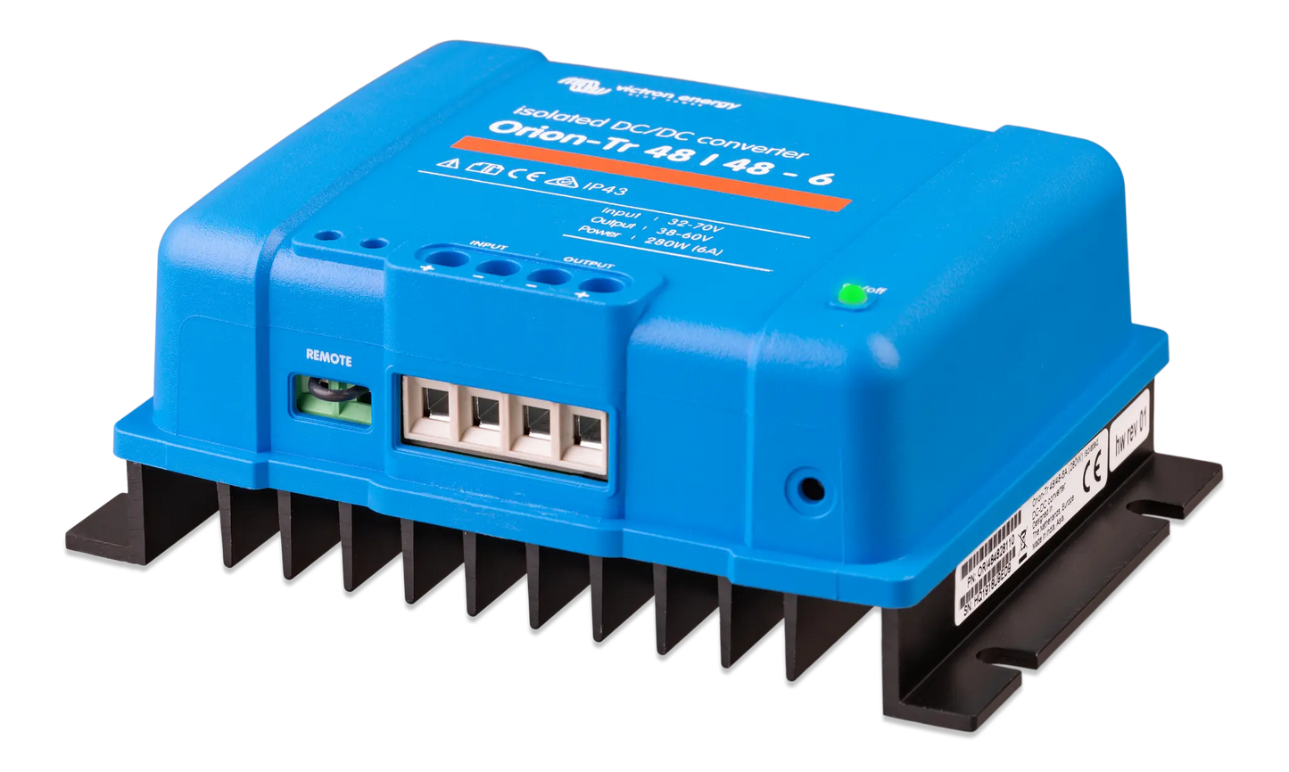 Blue electronic device with connectors on a white background