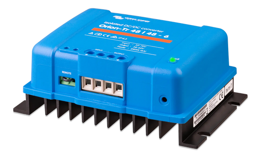 Blue electronic device with connectors on a white background