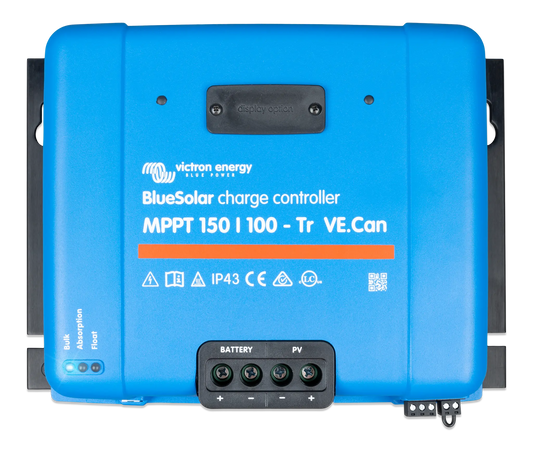BlueSolar charge controller by Victron Energy on a white background
