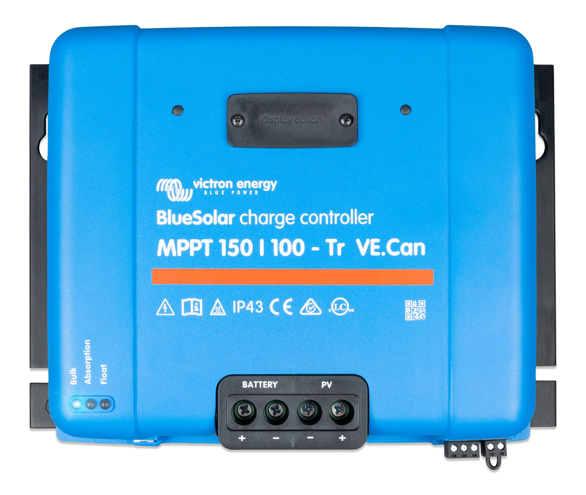 BlueSolar charge controller by Victron Energy on a white background