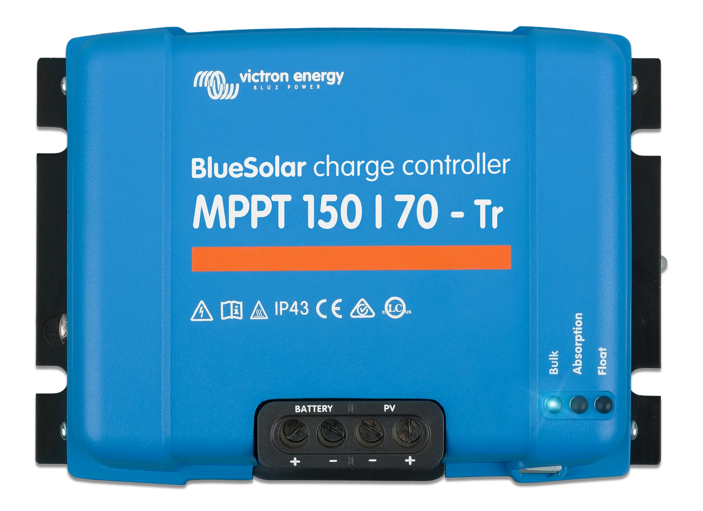 BlueSolar charge controller MPPT 150/70-Tr by Victron Energy on a white background
