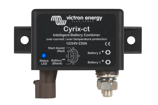 Victron Energy Cyrix-ct battery combiner on a white background