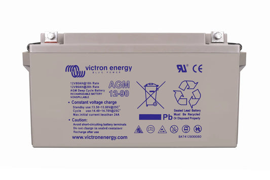 Victron Energy battery on a white background