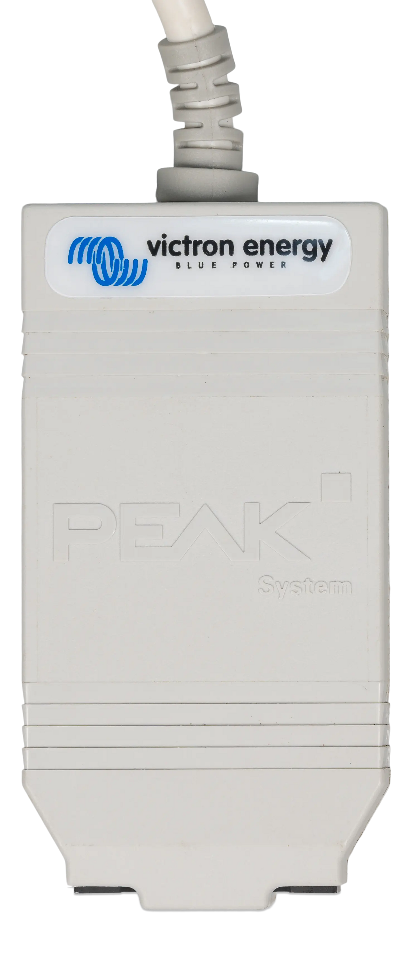 White electronic device with Victron Energy logo on a white background