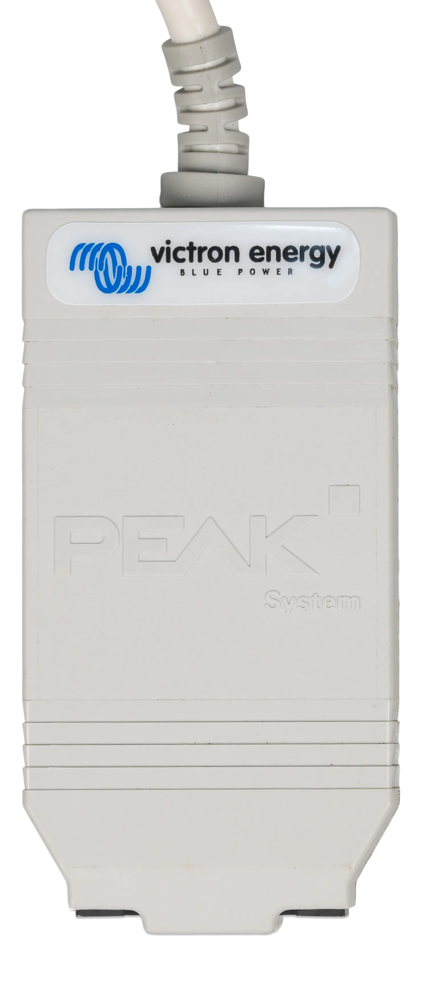 White electronic device with Victron Energy logo on a white background