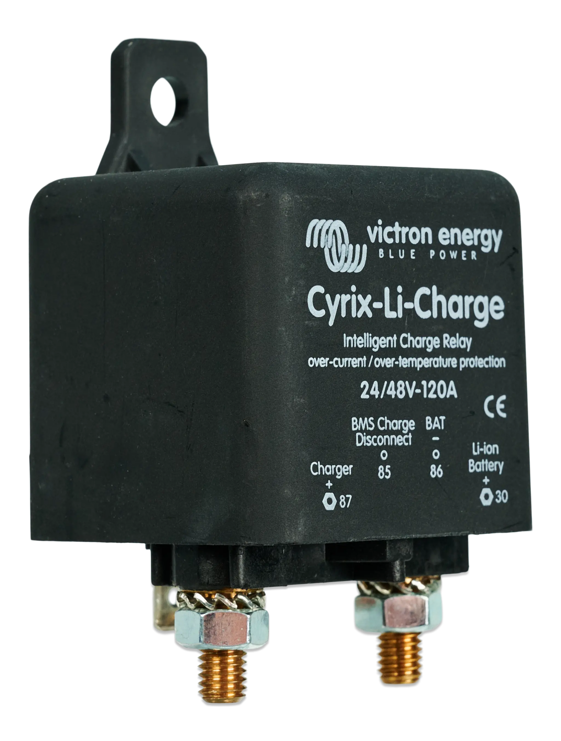Victron Energy Cyrix-Li-Charge relay on a white background