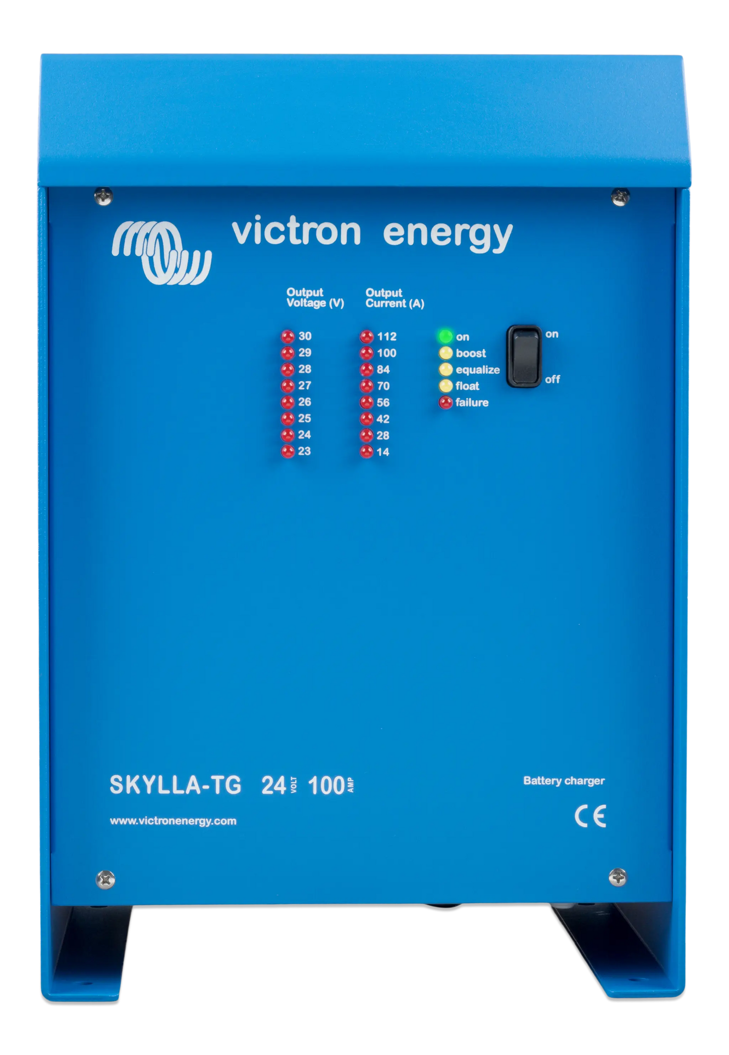 Blue Victron Energy Skylla-TG battery charger with digital display