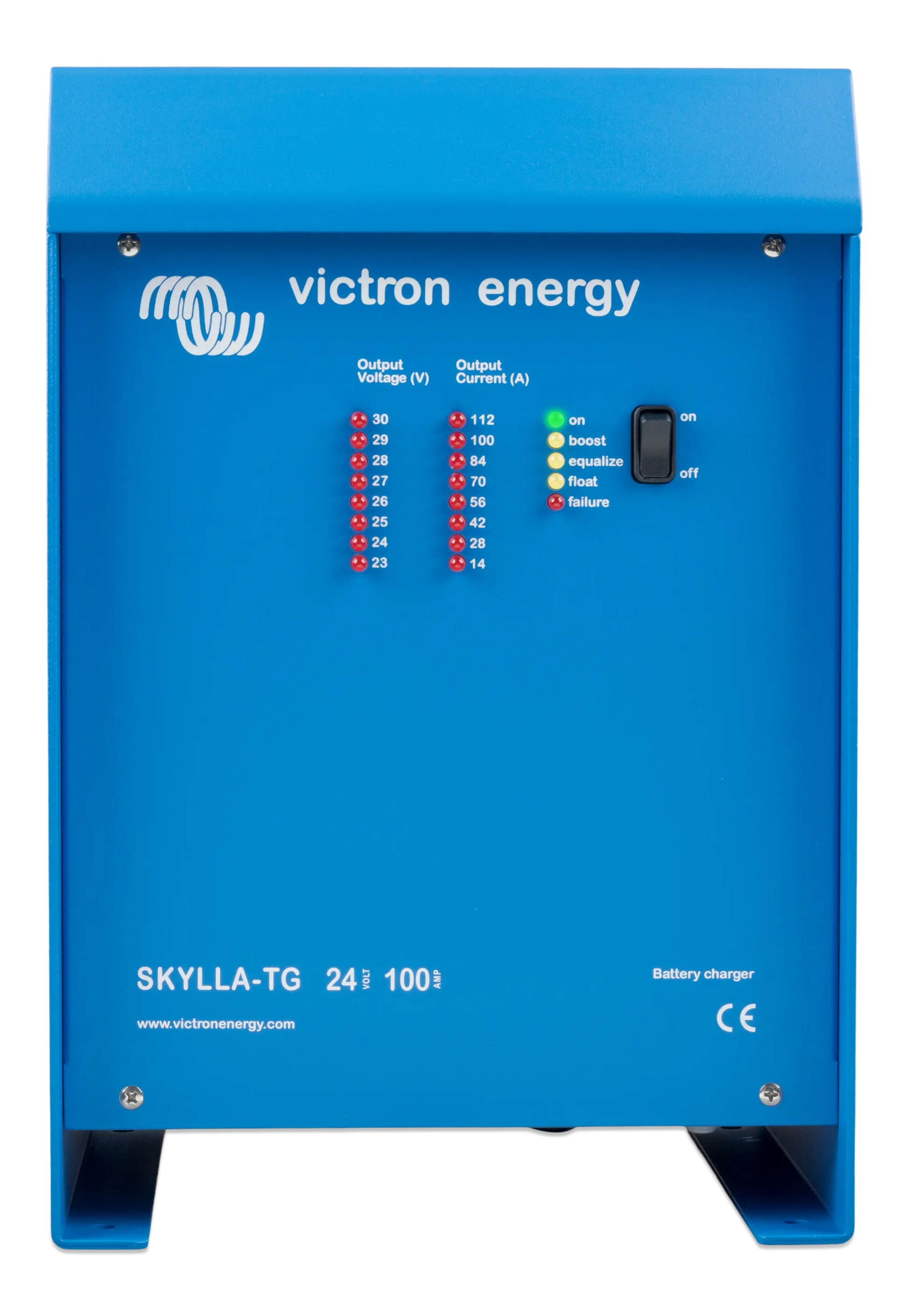 Blue Victron Energy Skylla-TG battery charger with digital display
