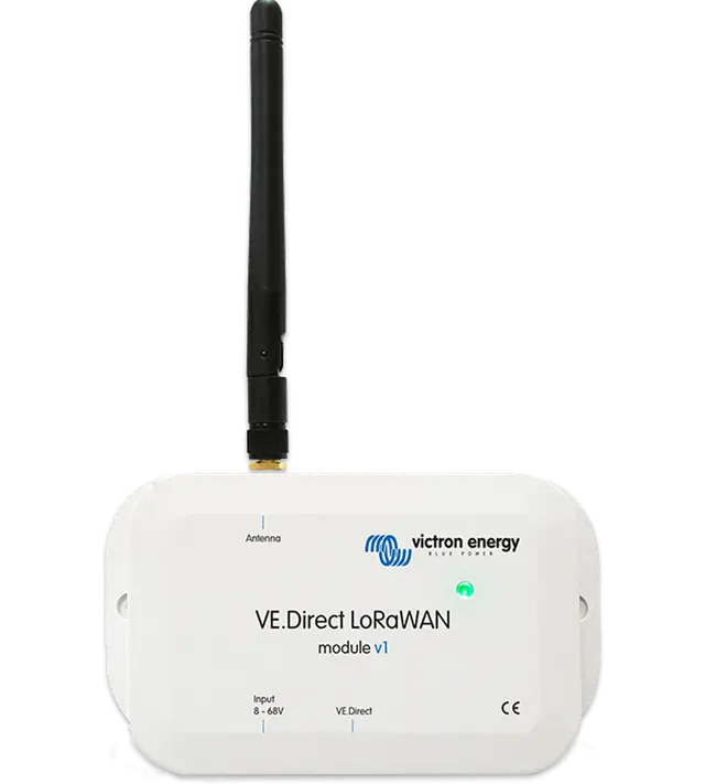Victron Energy VE.Direct LoRaWAN module on a white background